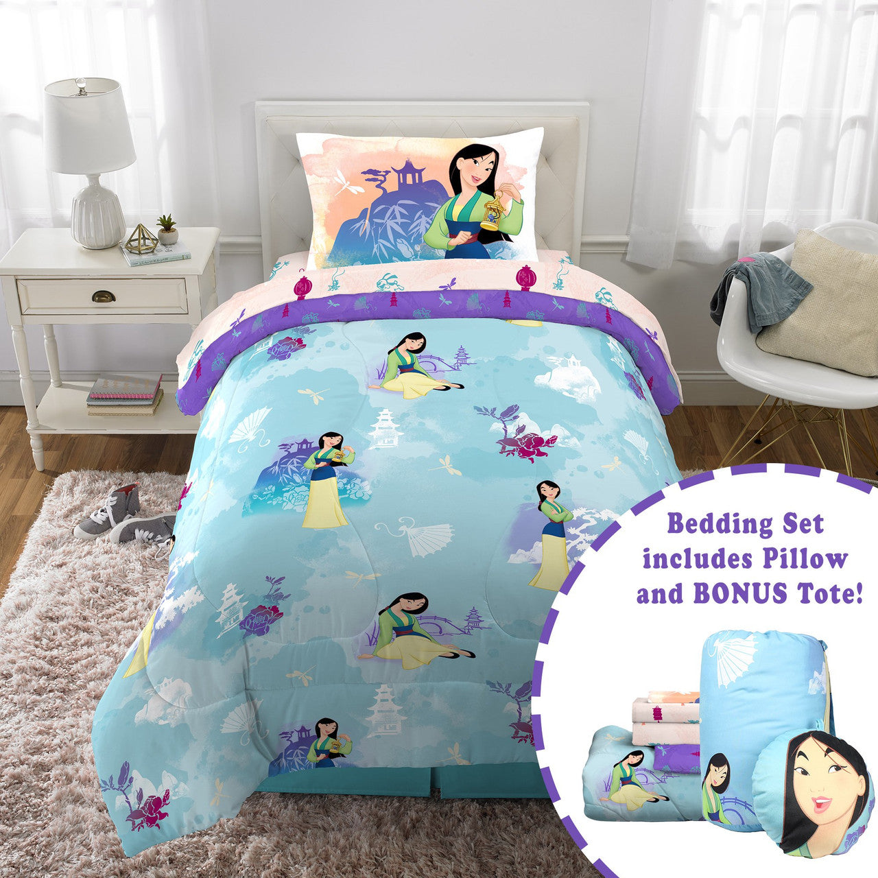 Disney's Mulan 5-Piece Bed in a Bag, Twin
