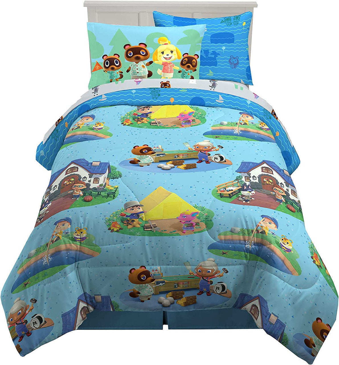 Animal Crossing 5 Pc Twin Bed Set