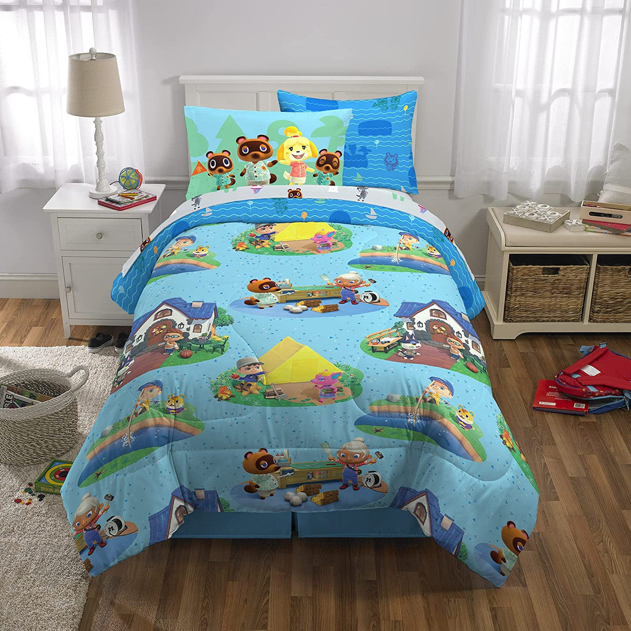 Animal Crossing 5 Pc Twin Bed Set