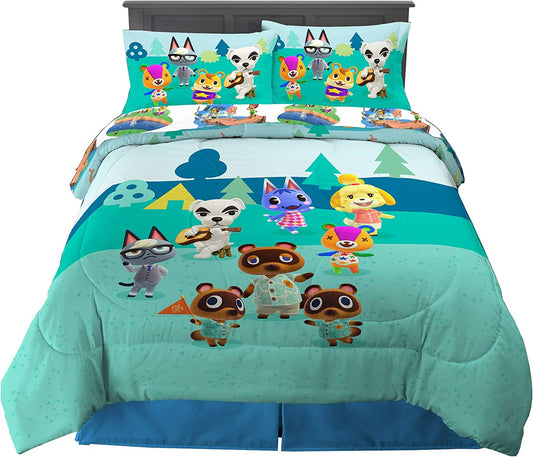 Animal Crossing 5 Pc Full Bed Set