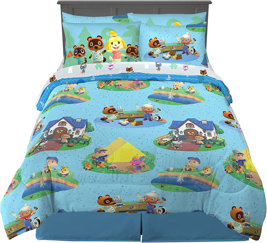 Animal Crossing 7 Pc Full Bed Set