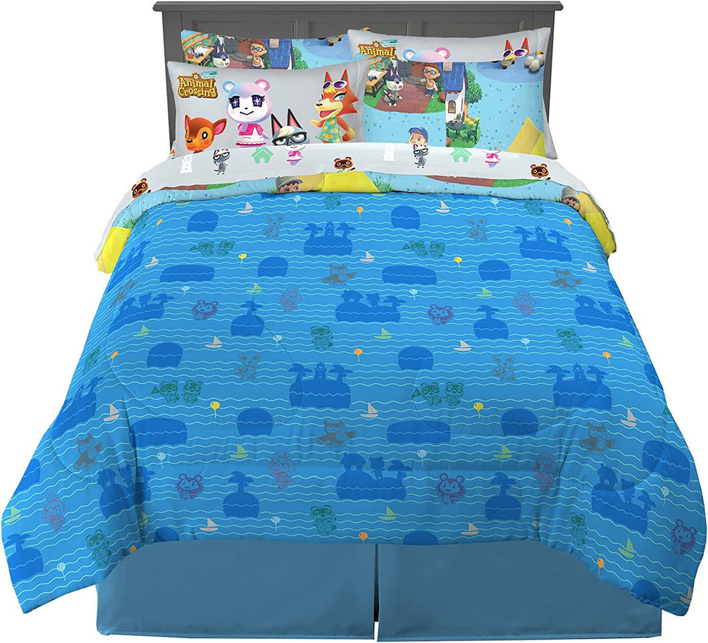 Animal Crossing 7 Pc Full Bed Set