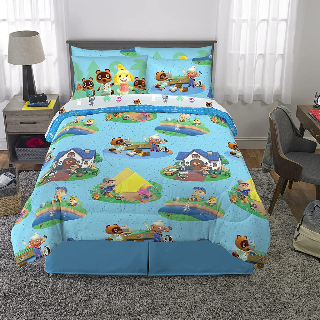 Animal Crossing 7 Pc Full Bed Set