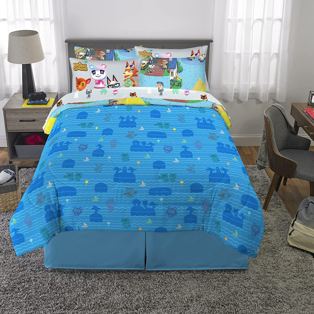 Animal Crossing 7 Pc Full Bed Set