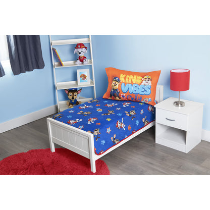 PAW Patrol Plush Toddler Blanket, 40x50 Chase & Marshall Allover Print Fleece Throw, Royal Blue