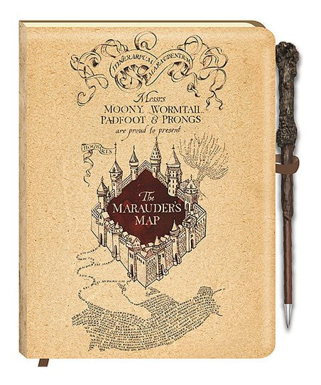 Harry Potter The Marauder's Map Journal with Wand