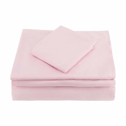 Everyday Kids 3 Piece Toddler Sheet Set - Solid Pink