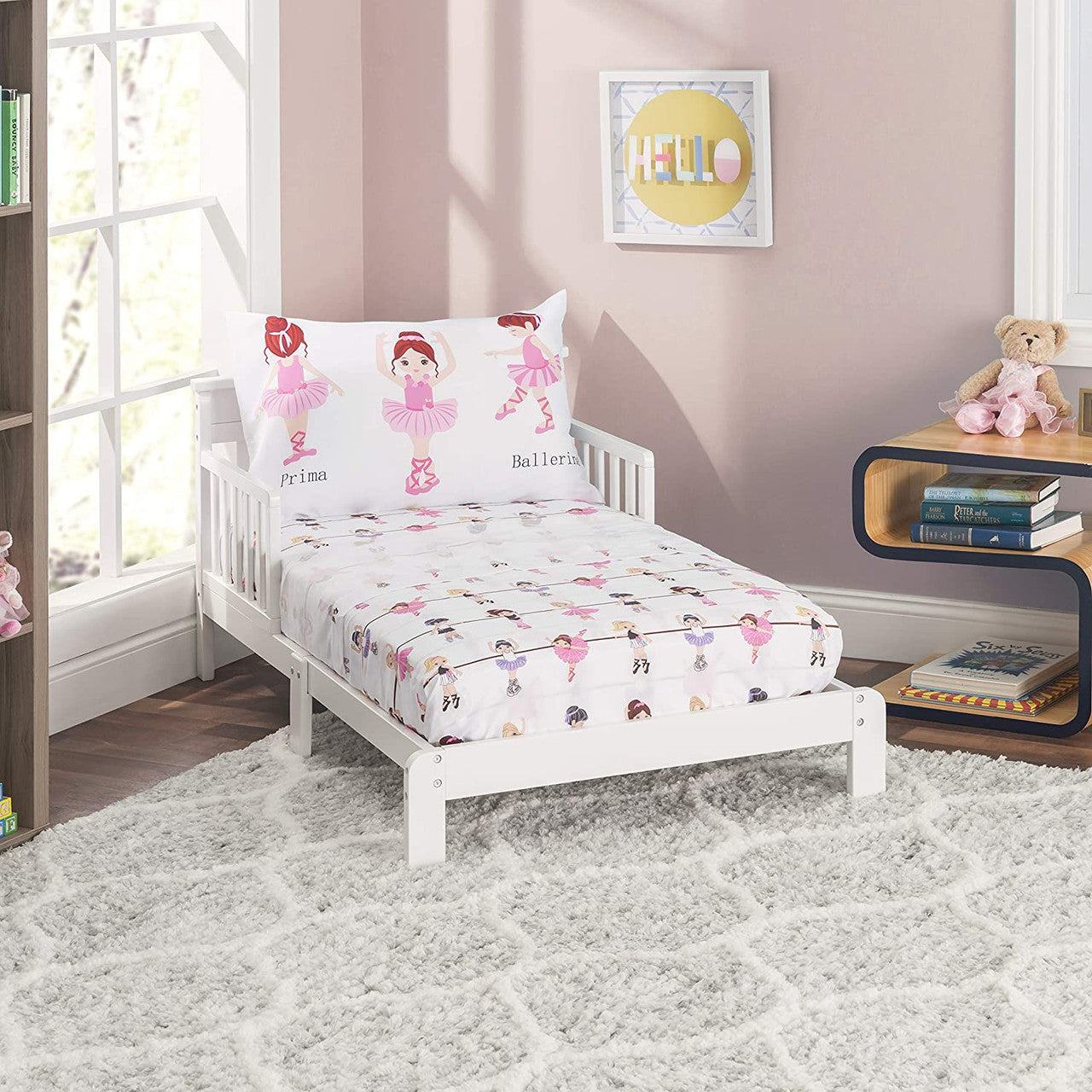 Everyday Kids 3-Piece Toddler Sheet Set - Born to Dance Ballerina