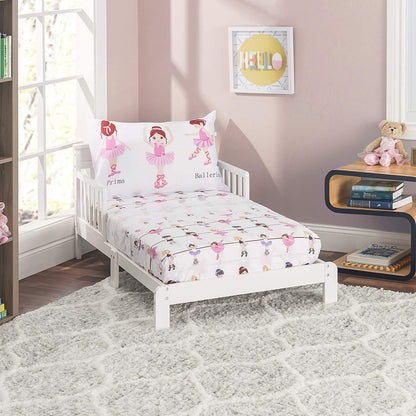 Everyday Kids 3-Piece Toddler Sheet Set - Born to Dance Ballerina