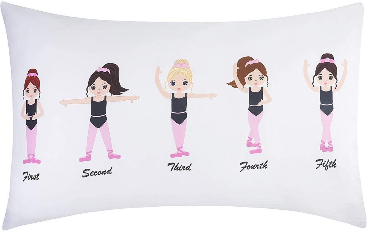 Everyday Kids 3-Piece Toddler Sheet Set - Born to Dance Ballerina