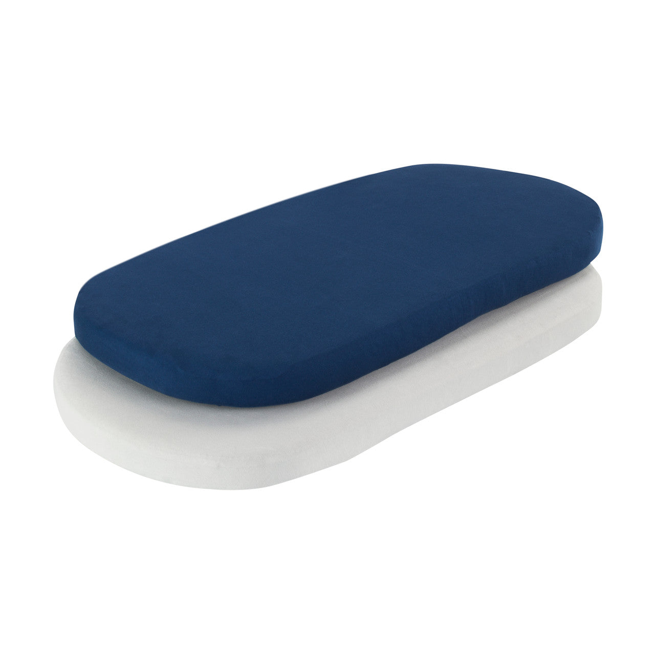 Everyday Kids 2 Pack Bassinet Sheets - Navy/Gray