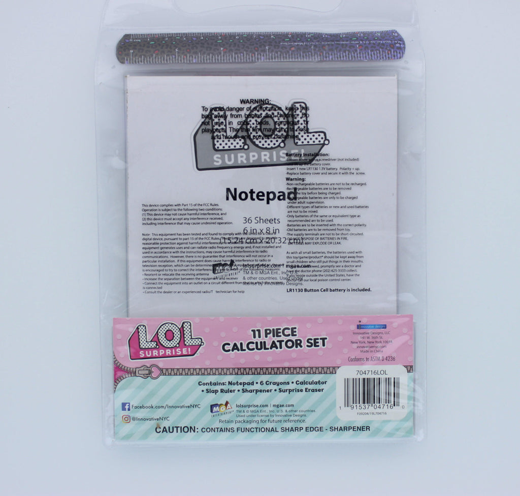 L.O.L. Surprise! 11 Piece Calculator Set