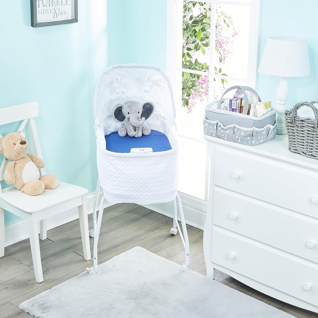 2 PK Bassinet Sheet - Jungle Sports and Blue