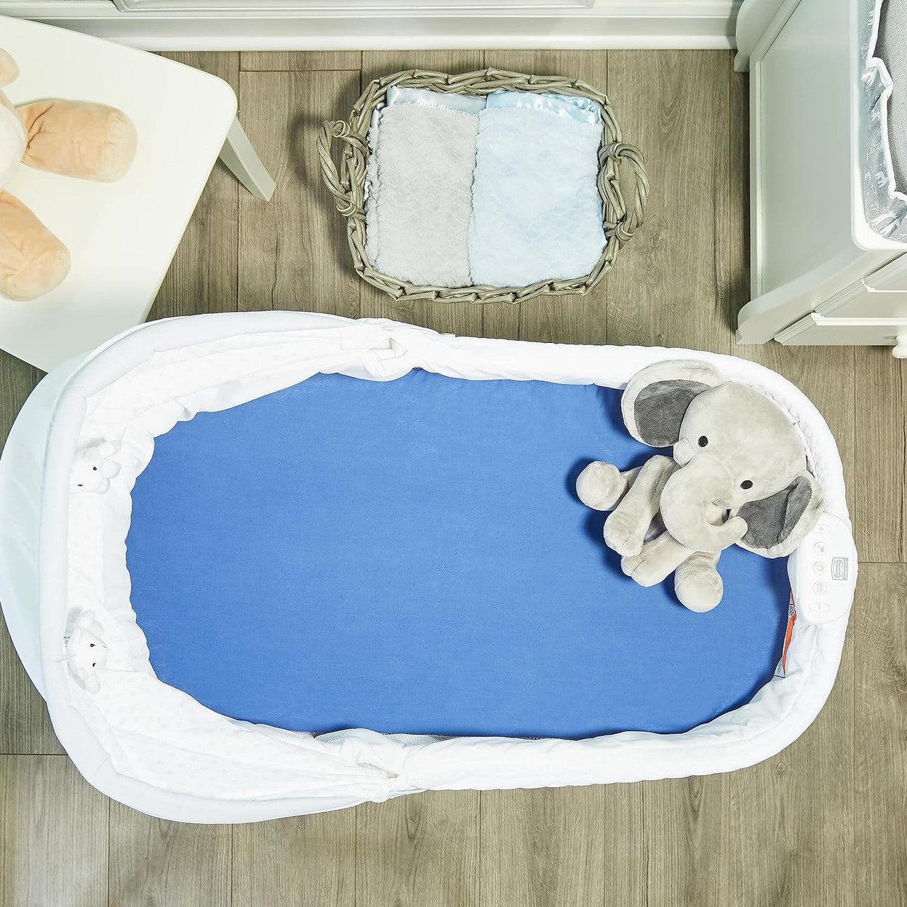 2 PK Bassinet Sheet - Jungle Sports and Blue