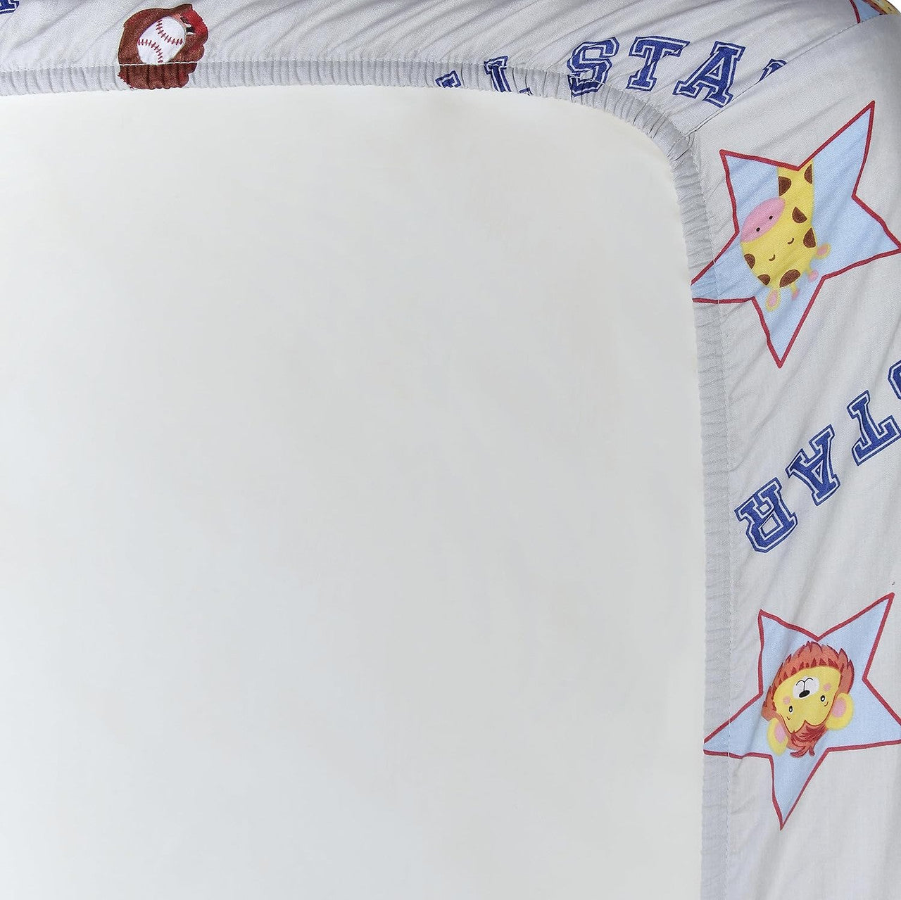 2 PK Bassinet Sheet - Jungle Sports and Blue