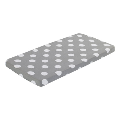 EVERYDAY KIDS 2 Pack Cotton Jersey Knit Cradle Sheet Set - Hearts/Polka Dots