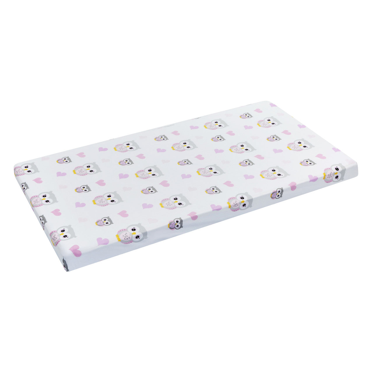 Everyday Kids 2 Pack Baby Cradle Sheets - Owls/Pink