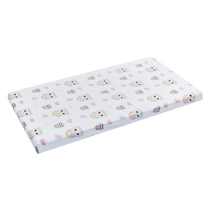Everyday Kids 2 Pack Baby Cradle Sheets - Owls/Pink