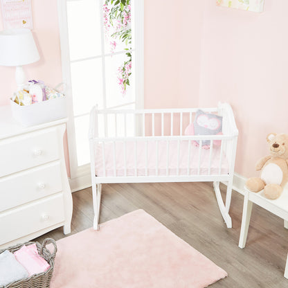 Everyday Kids 2 Pack Baby Cradle Sheets - Owls/Pink