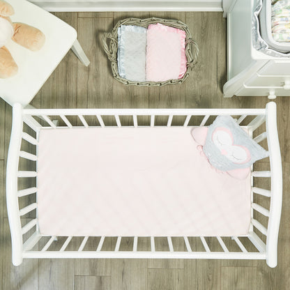 Everyday Kids 2 Pack Baby Cradle Sheets - Owls/Pink