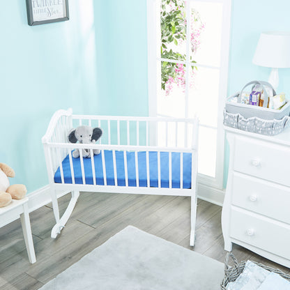 Everyday Kids 2 Pack Baby Cradle Sheets - Jungle Sports/Blue