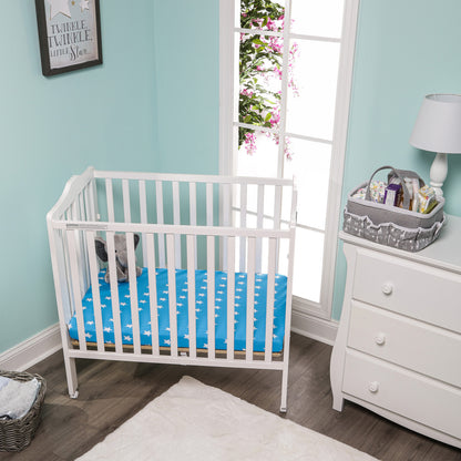 EVERYDAY KIDS 2 Pack n Play and Portable Crib Mattress Sheets - Stars/Clouds