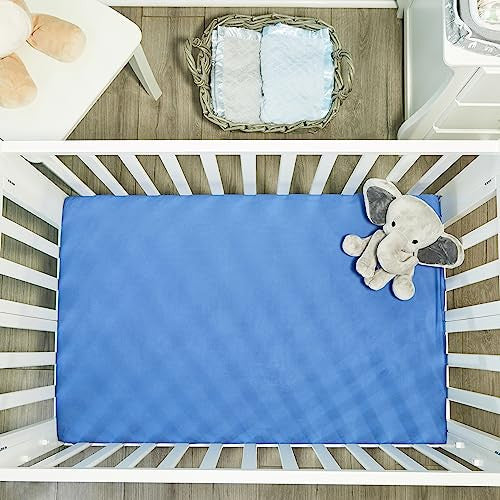 2 PK Portable Crib Sheet - Jungle Sports and Blue