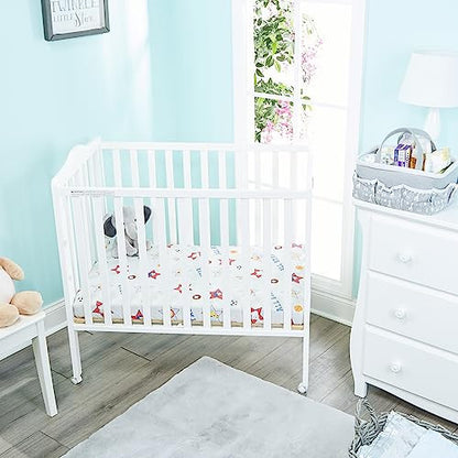 2 PK Portable Crib Sheet - Jungle Sports and Blue