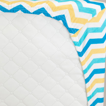 EVERYDAY KIDS 2 Pack Cotton Jersey Knit Changing Pad Cover - Cars/Chevron