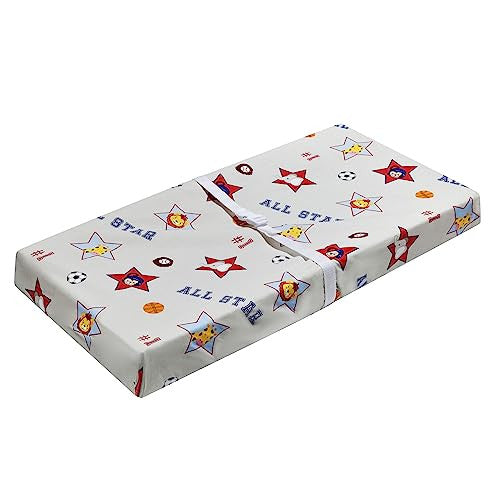 2 PK Changing Pad Covers - Jungle Sports and Blue