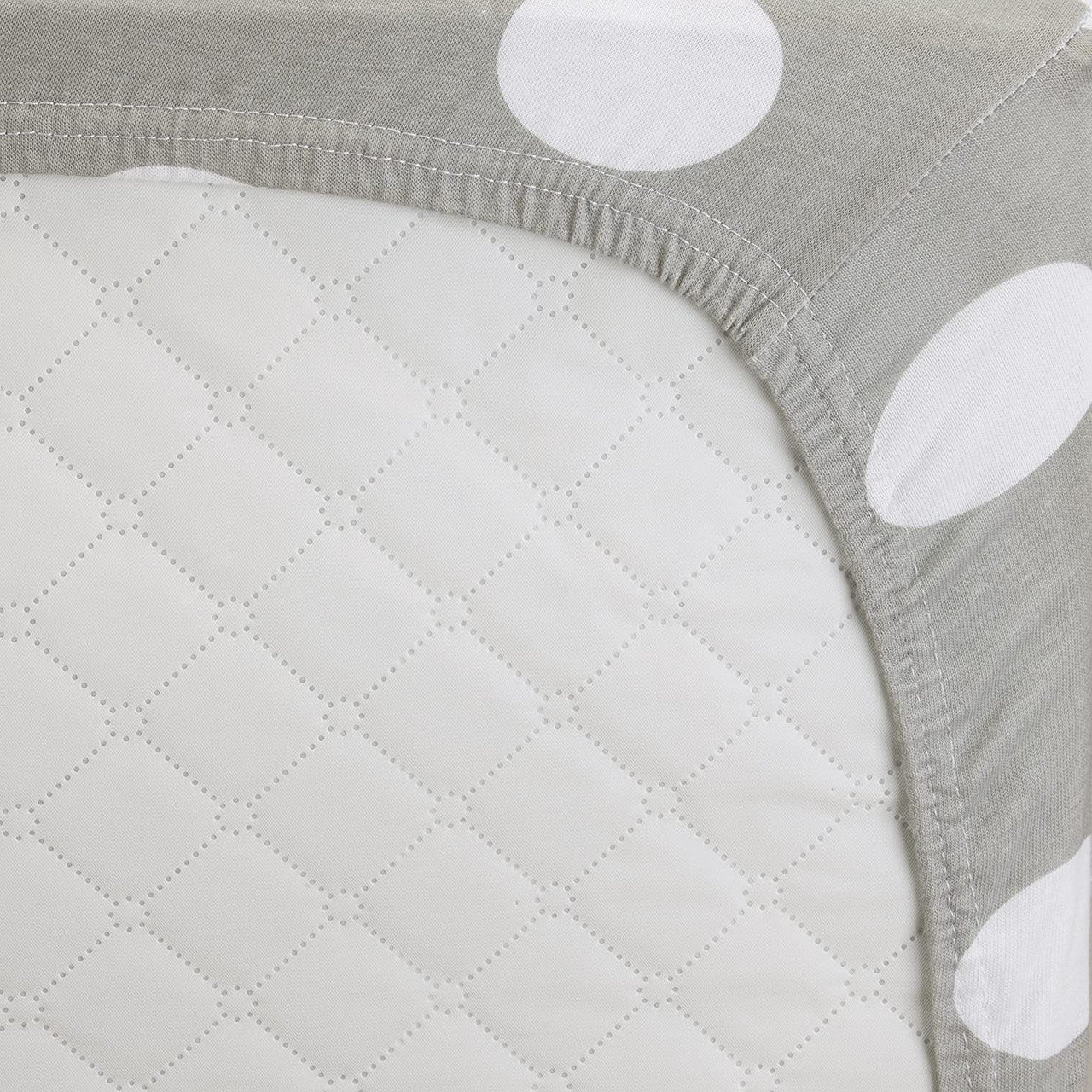 Everyday Kids 2 Pack Fitted Crib Sheet - Hearts/Polka Dots
