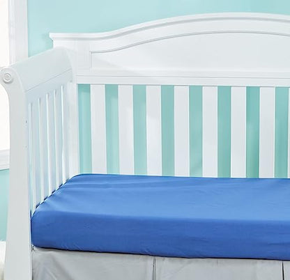 2PK Crib Sheets - Jungle Sports and Blue