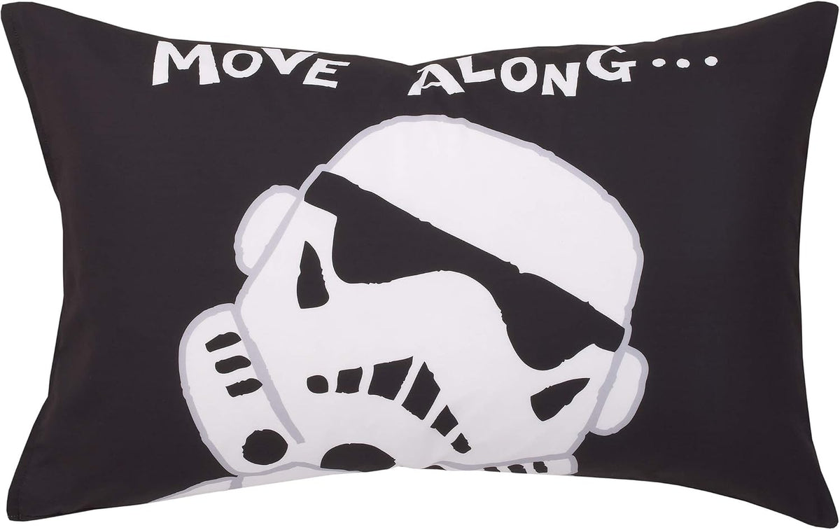 Star Wars Stormtrooper 4-Piece Toddler Bedding Set, Soldier of the Empire Comforter, Fitted Bottom Sheet, Flat Top Sheet & Pillowcase,