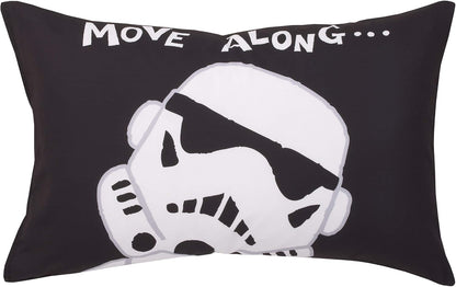 Star Wars Stormtrooper 4-Piece Toddler Bedding Set, Soldier of the Empire Comforter, Fitted Bottom Sheet, Flat Top Sheet & Pillowcase,