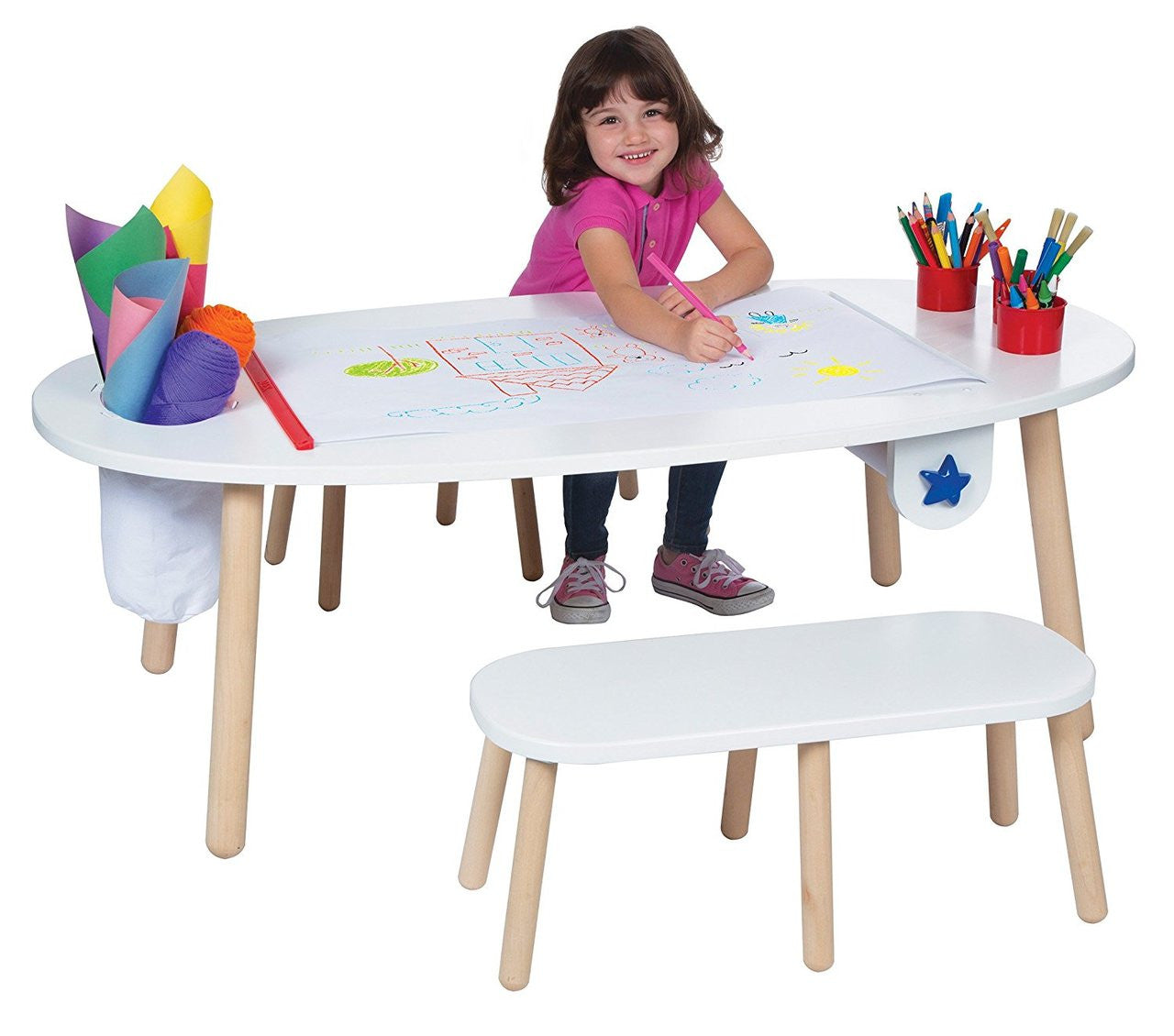 ALEX Toys Artist Studio Super Art Table White