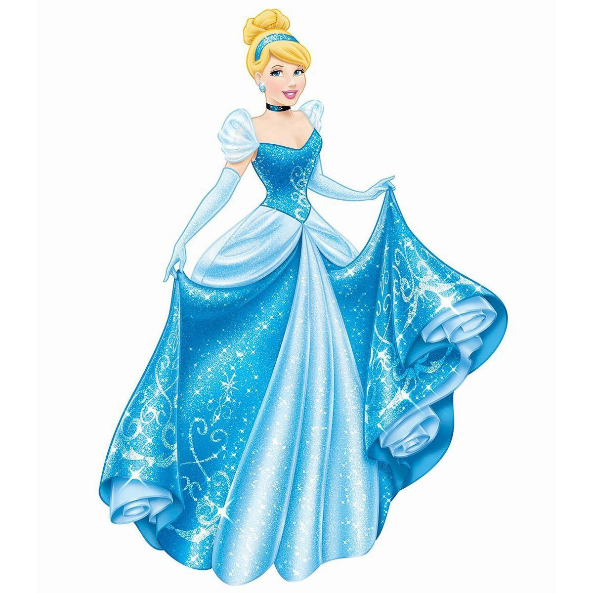 Cinderella Peel & Stick Giant Wall Decal With Decrorating Accents and Gems