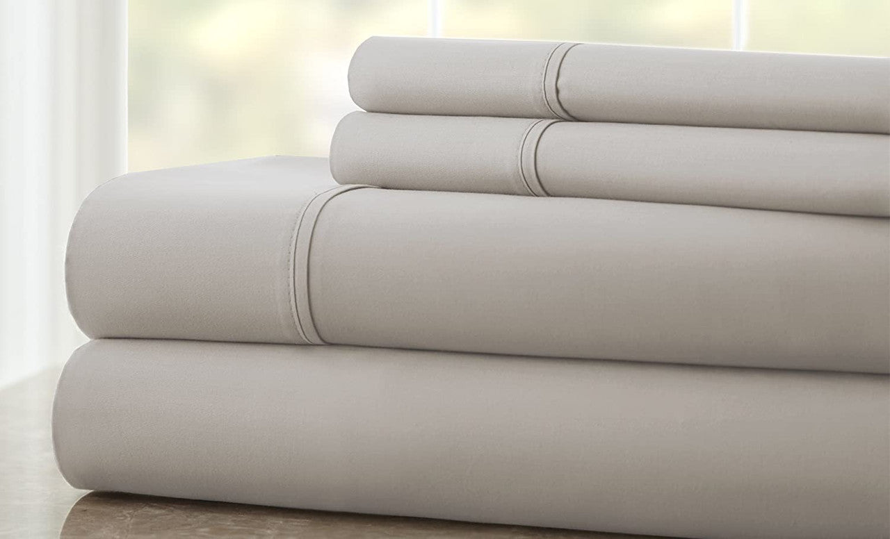 Chesterfield 4 Piece Sheet Set 900 Thread Count (Cal King, Taupe)