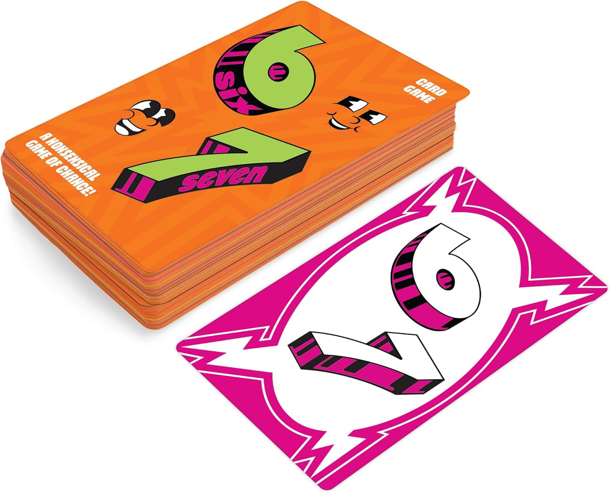 Stormin' Studios Six Seven Card Game, A Nonsensical Game of Chance for Kids and Family, 2 to 6 Players, Ages 7 and Up