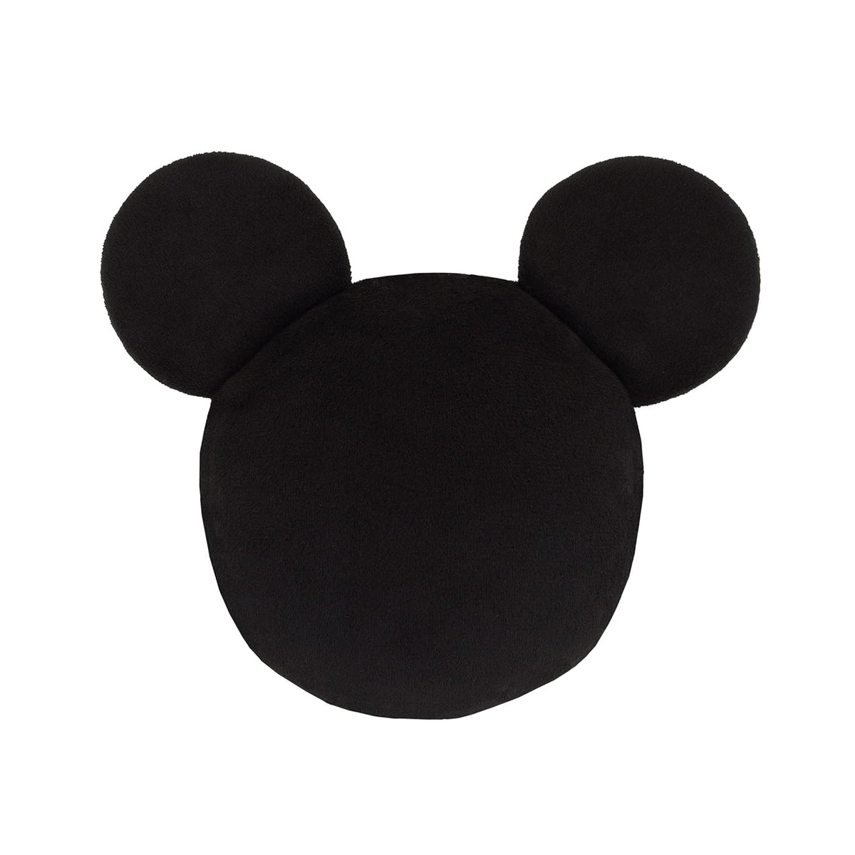 Disney Mickey Mouse Shaped Plush Nursery Wall Decor, 3-Piece 3D Dimensional Silhouette Wall Hangings, Black