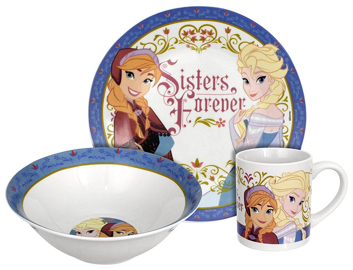 Disney Frozen Sisters Forever 3-Piece Dinnerware Set