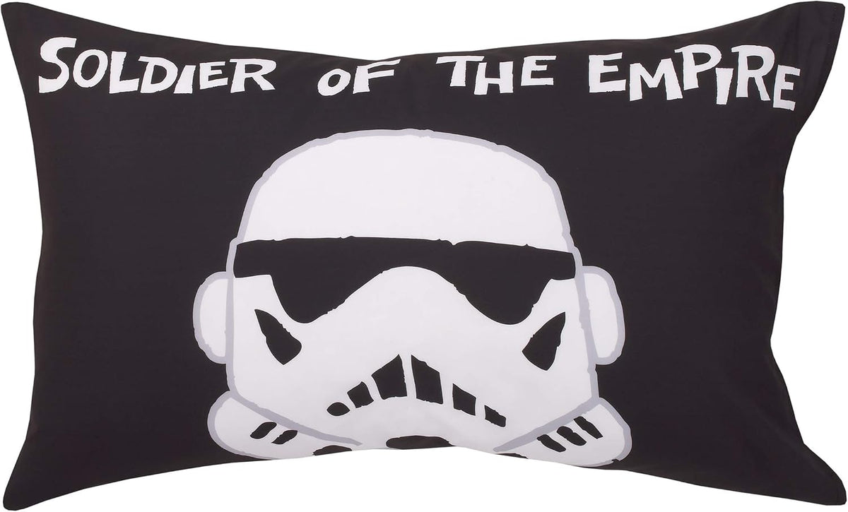 Star Wars Stormtrooper 4-Piece Toddler Bedding Set, Soldier of the Empire Comforter, Fitted Bottom Sheet, Flat Top Sheet & Pillowcase,