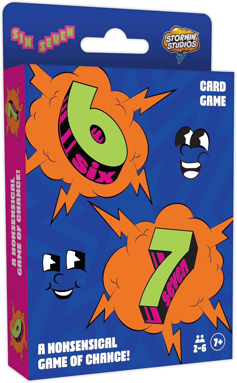 Stormin' Studios Six Seven Card Game, A Nonsensical Game of Chance for Kids and Family, 2 to 6 Players, Ages 7 and Up