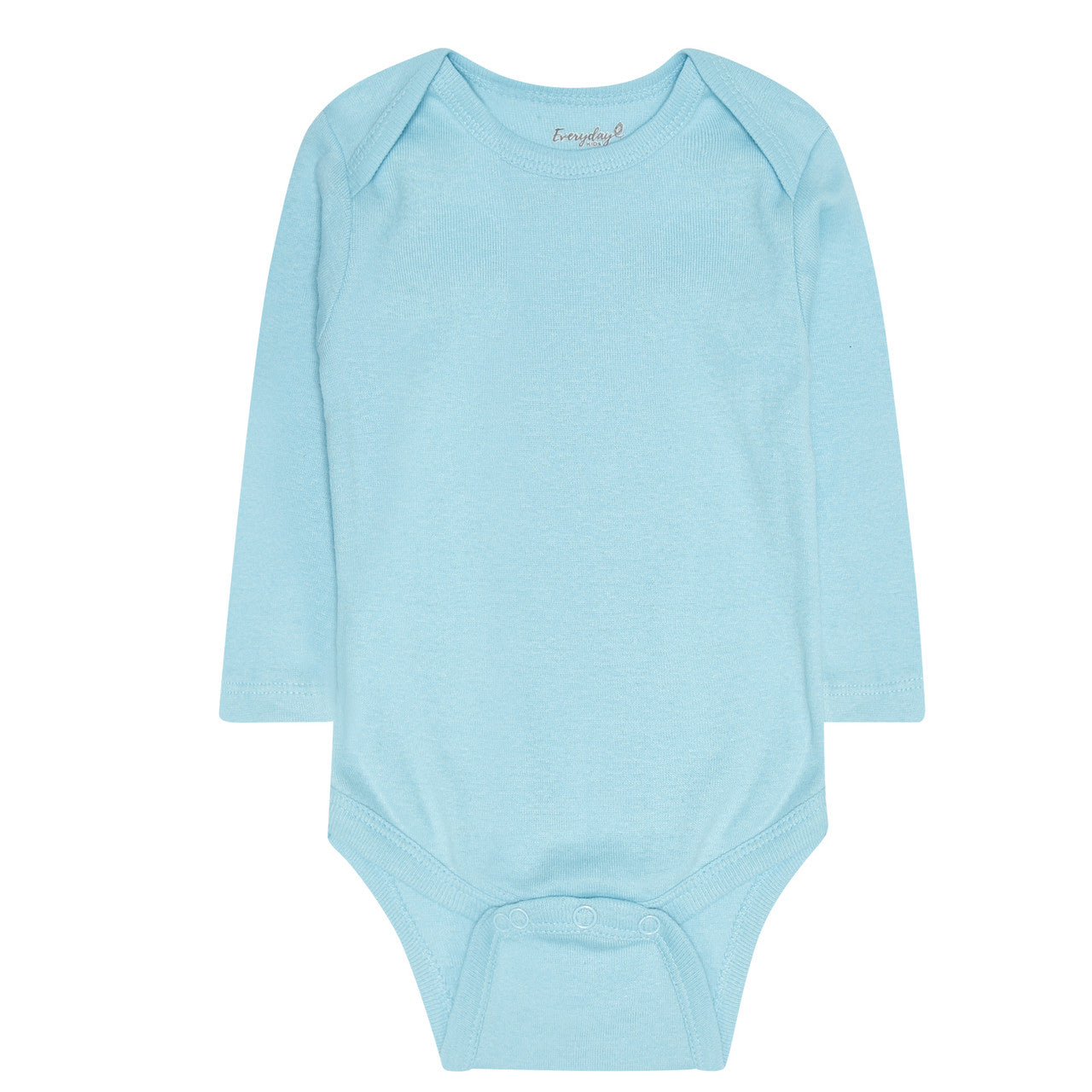 Everyday Kids 7 Pack Blue Long Sleeve Baby Bodysuits for Boys