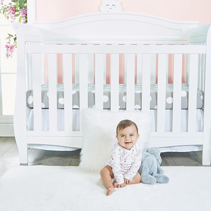 Everyday Kids 7 Pack Pink Long Sleeve Baby Bodysuits for Girls