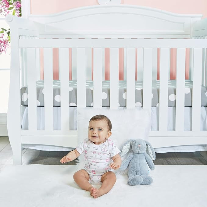 Everyday Kids 7 Pack Pink Short Sleeve Baby Bodysuits for Girls