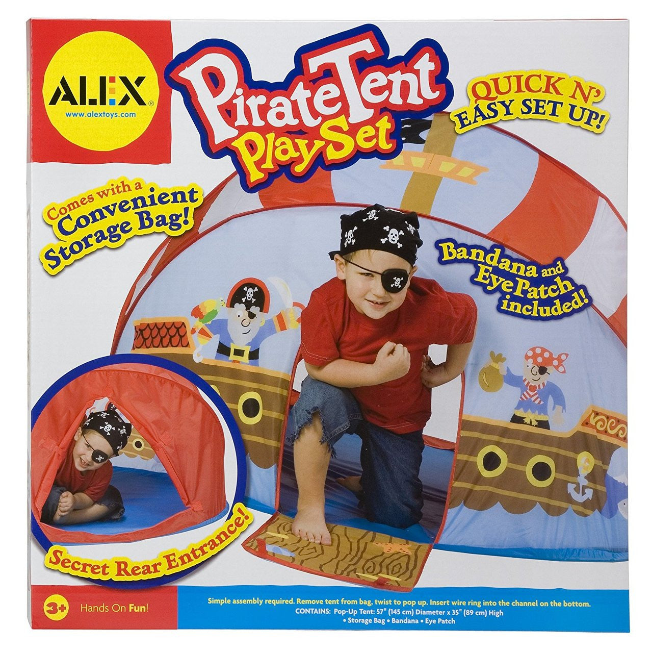 ALEX Toys Pirate Pop-Up Tent Play Set
