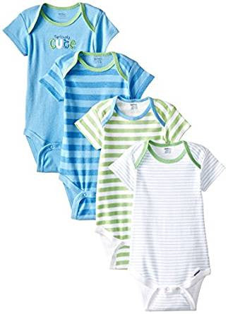 Gerber Baby Boys' 4 Pack Onesies - 12 months