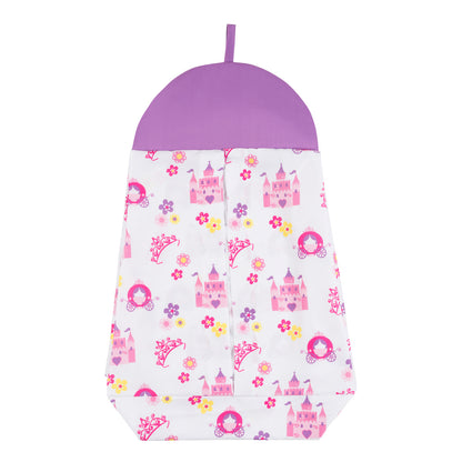 Everyday Kids 4 Piece Girls Crib Bedding Set -Princess Storyland