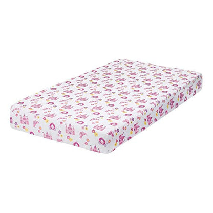 Everyday Kids 4 Piece Girls Crib Bedding Set -Princess Storyland