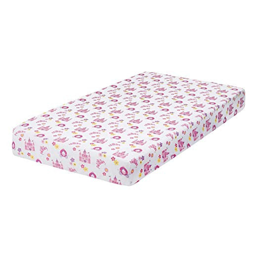 Everyday Kids 4 Piece Girls Crib Bedding Set -Princess Storyland